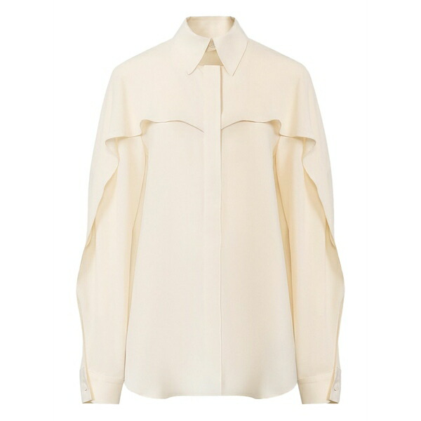 ファビアナ フィリッピ レディース シャツ トップス Ruffled sleeve shirt Neutrals|asty