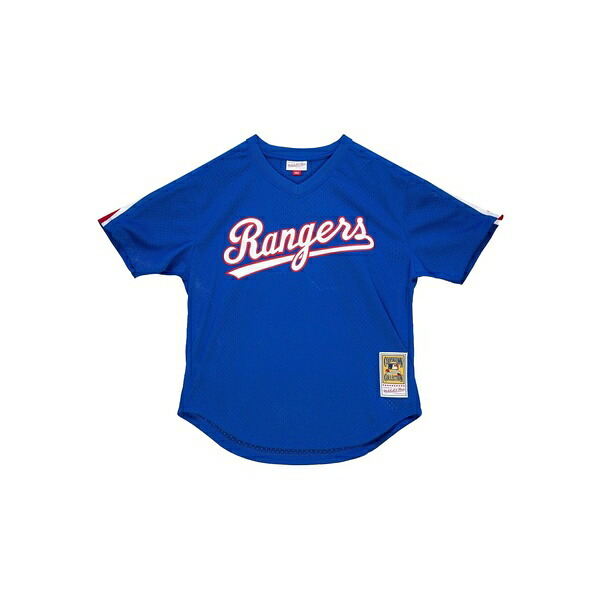 ミッチェル\u0026ネス メンズ シャツ トップス Mlb rangers 1989 nolan ryan t-shirt Blue