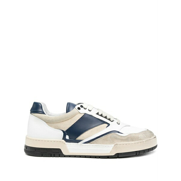 ルード メンズ スニーカー シューズ Racing panelled sneakers White