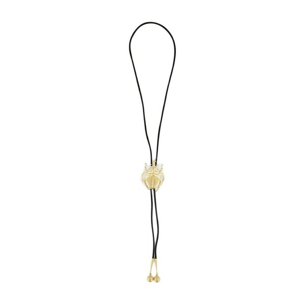 ラ・ダブル・ジェイ レディース ネックレス・チョーカー・ペンダントトップ アクセサリー Scarab-motif cow tie necklace Gold|asty