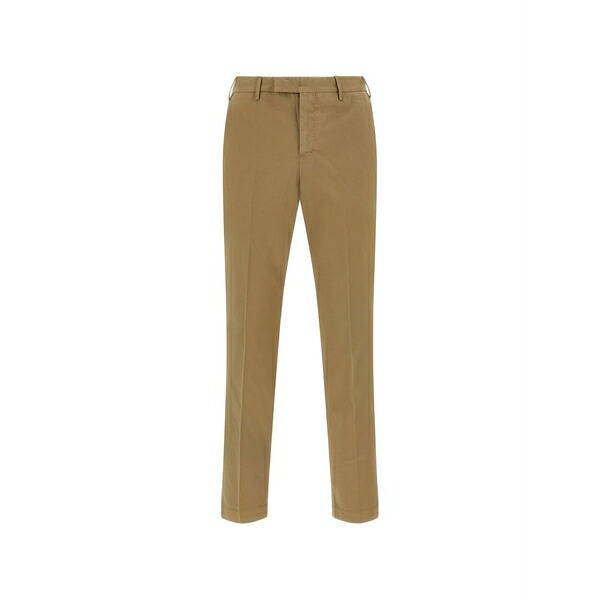PTトリノ メンズ カジュアルパンツ ボトムス Master pressed-crease straight trousers Neutrals｜asty
