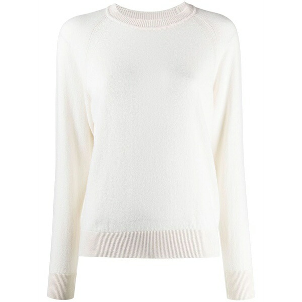 バリー レディース 編み物\u0026スウェーター アウター Rib-trimmed cashmere jumper White