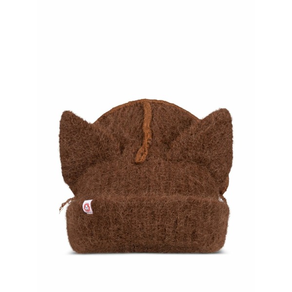 プリンスチャールズ島・ジェフリー メンズ かぶり笠 付属品 Cat-ear beanie Brown