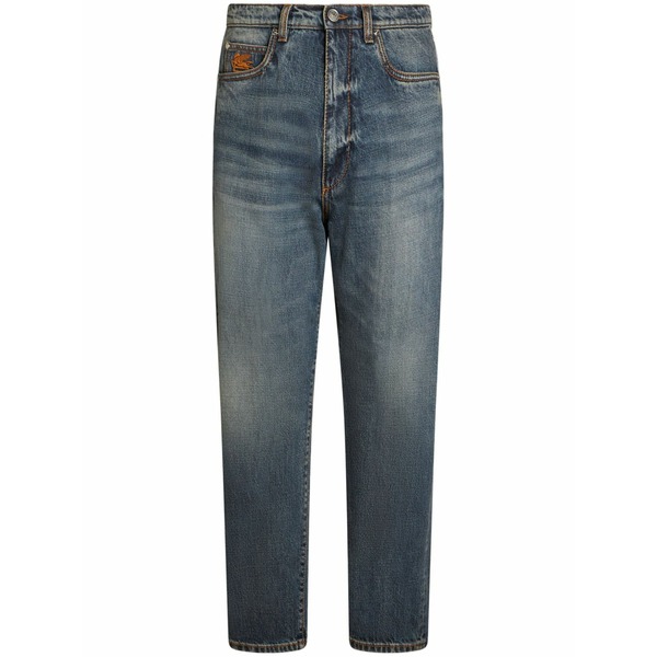 エトロ メンズ デニムパンツ ボトムス Mid-rise straight-leg jeans Blue｜asty