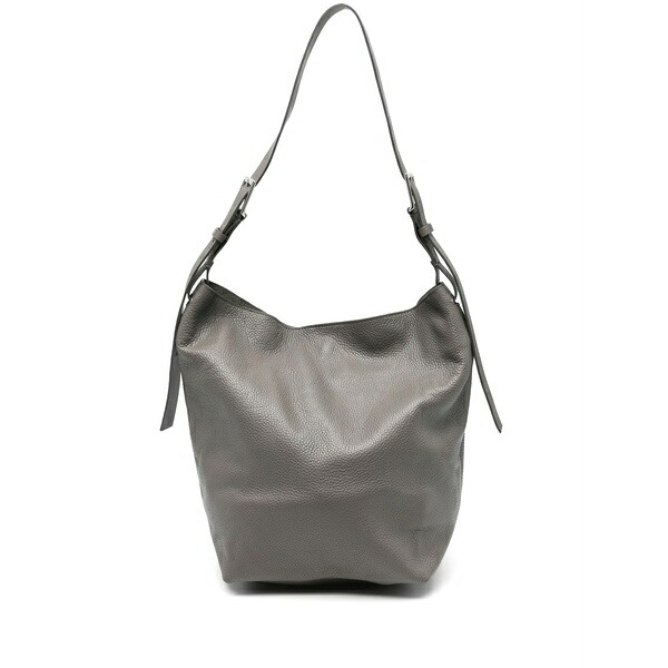 パロッシュ レディース ショルダーバッグ 御徒面子 Buckle-fastening leather shoulder bag Grey