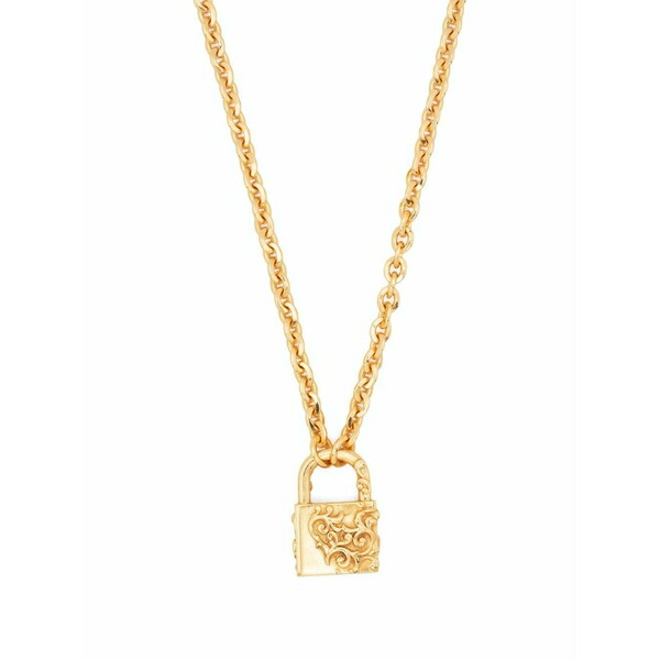 エマニュエレ ビコッキ メンズ 頸飾り・チョー鉄道車両 添え物 Padlock pendant necklace Gold
