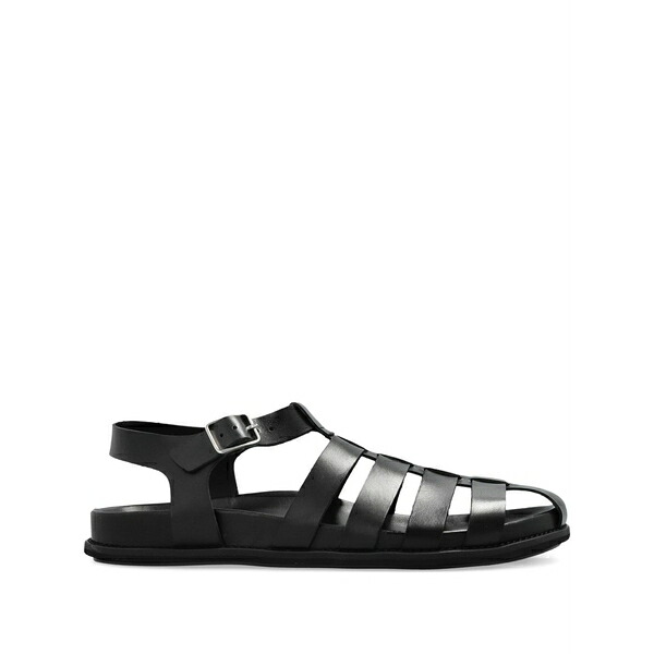 アーペーセー メンズ サンダル シューズ Fisherman h leather sandals Black