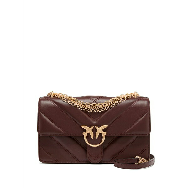 ピンコ レディース ショルダーバッグ 御徒面子 Medium love bag one quilted shoulder bag Red