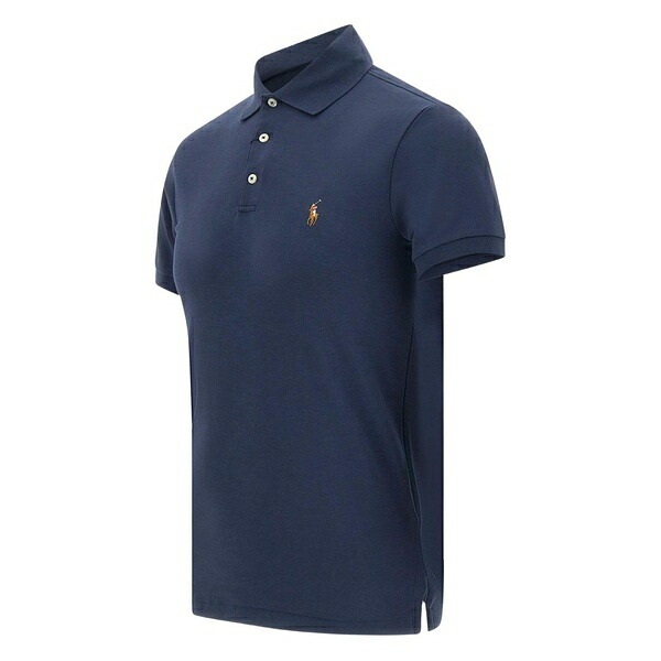 ラルフローレン メンズ ポロシャツ トップス Polo pony-embroidered polo shirt Blue｜asty