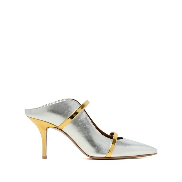 マローンスリアーズ レディース サンダル シューズ Maureen 90 mm mules Silver｜asty