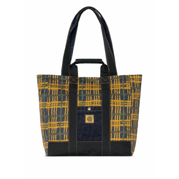 鉄道車両ハート型 メンズ トートバッグ 御徒面子 X nicholas daley bag Yellow