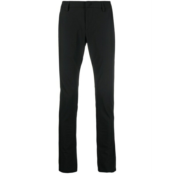 ドンダップ メンズ カジュアルパンツ ボトムス Slim-cut cotton trousers Black｜asty