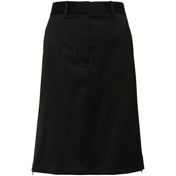 ヘルムート ラング レディース スカート ボトムス Straight wool skirt Black｜asty