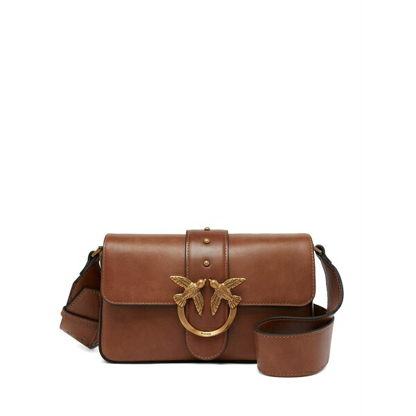 ピンコ レディース ショルダーバッグ 御徒面子 Love one crossbody bag Brown