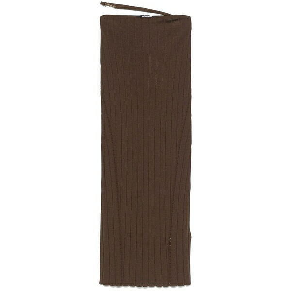 ジャクエムス レディース スカート ボトムス La jupe pral茫鹿 midi skirt Brown|asty