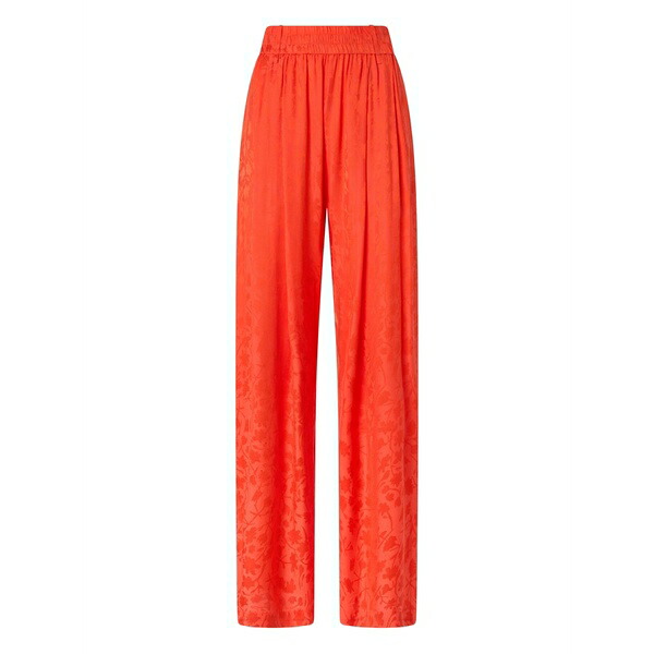 ピンコ レディース カジュアルパンツ ボトムス Floral-pattern straight trousers Orange|asty