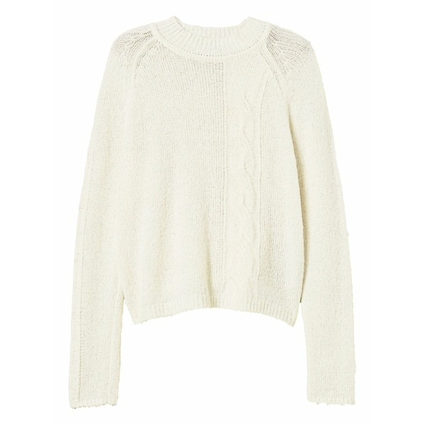 ツインセット レディース ニット&セーター アウター Turtleneck cable-knit sweater White|asty