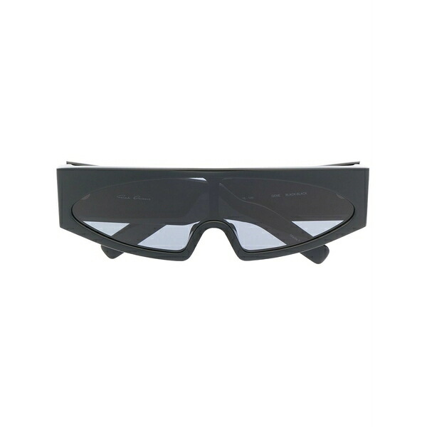 リックオウエンス メンズ サングラス・アイウェア アクセサリー Gene rectangle-frame sunglasses Black｜asty