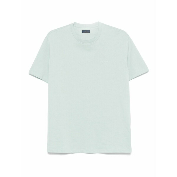 ポールアンドシャーク メンズ Tシャツ トップス Logo-embroidered t-shirt Blue｜asty
