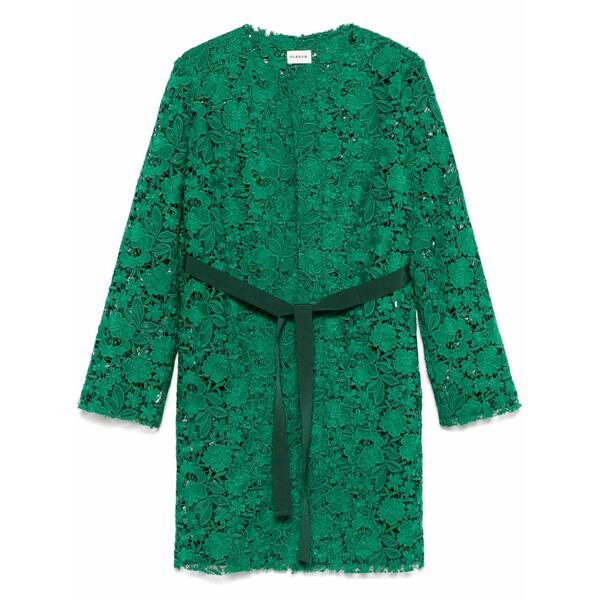 パロッシュ レディース 厚地の外套 アウター Lace coat Green