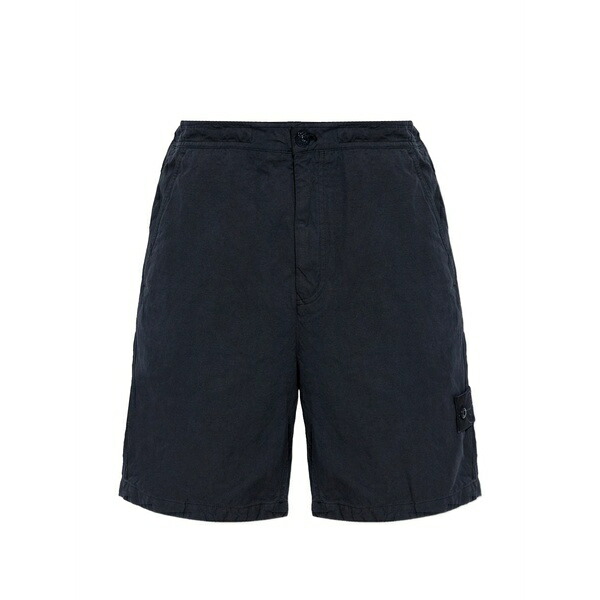 ストーンアイランド メンズ カジュアルパンツ ボトムス Patch-pocket shorts Blue｜asty 69,740円