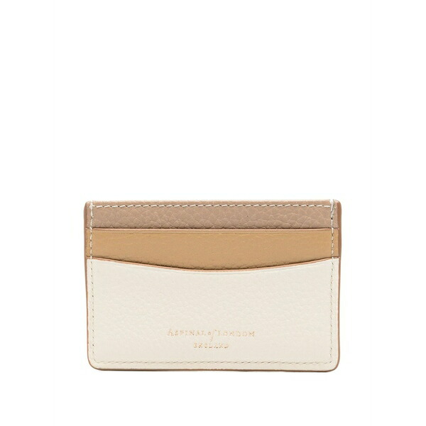 アスピナルオブロンドン メンズ 財布 アクセサリー Leather card holder Neutrals