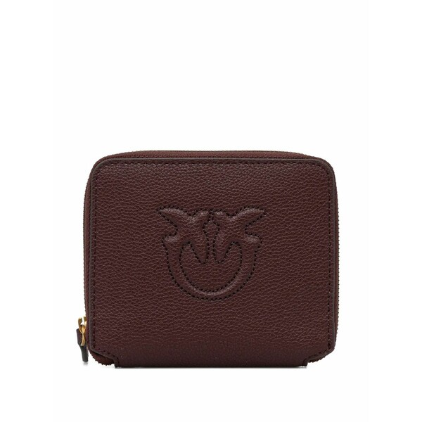 ピンコ レディース 財布 アクセサリー Small square leather wallet Brown｜asty