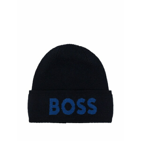 ボス メンズ 帽子 アクセサリー Elio beanie Blue