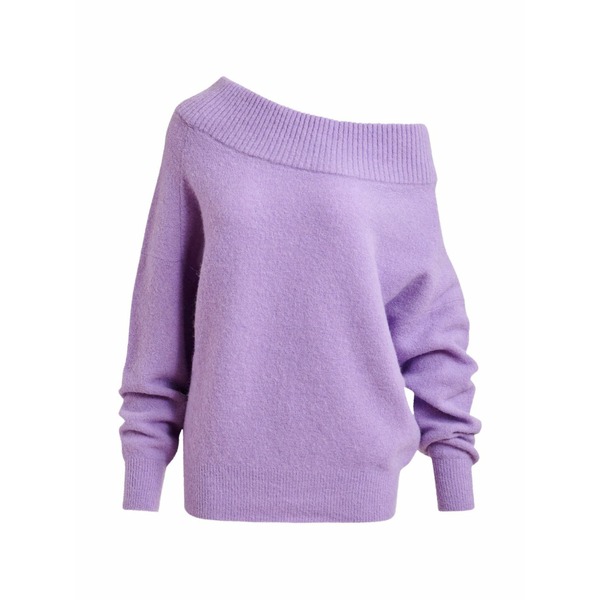 エッセンシャルアントワープ レディース 編み物\u0026スウェーター アウター Joff long-sleeve off-shoulder sweater Purple