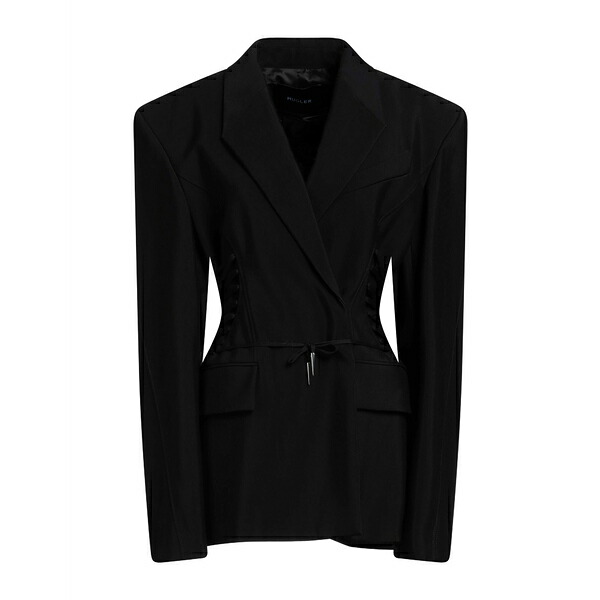【送料無料】 マグラー レディース ジャケット&ブルゾン アウター Blazers Black|asty