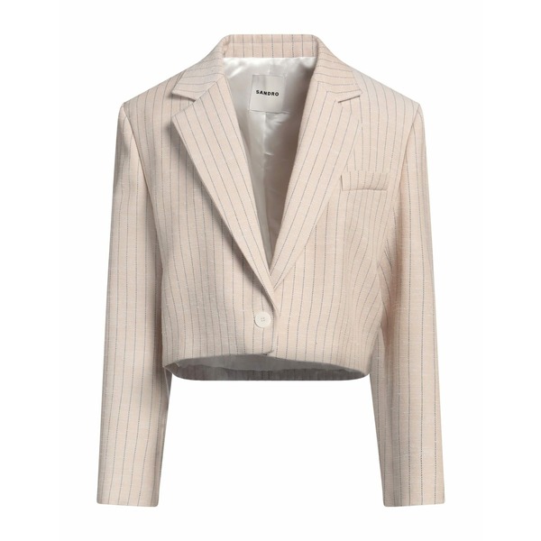 【送料無料】 サンドロ レディース ジャケット＆ブルゾン アウター Blazers Beige