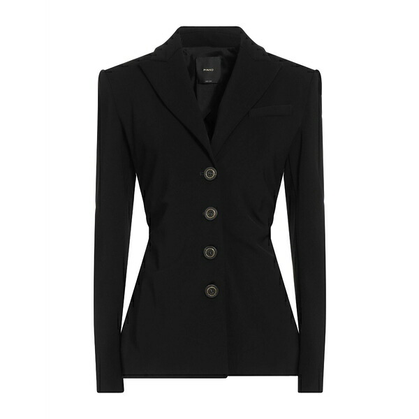 【送料無料】 ピンコ レディース ジャケット&ブルゾン アウター Blazers Black|asty