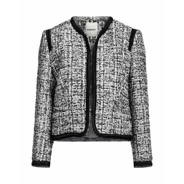 【送料無料】 サンドロ レディース ジャケット＆ブルゾン アウター Blazers White