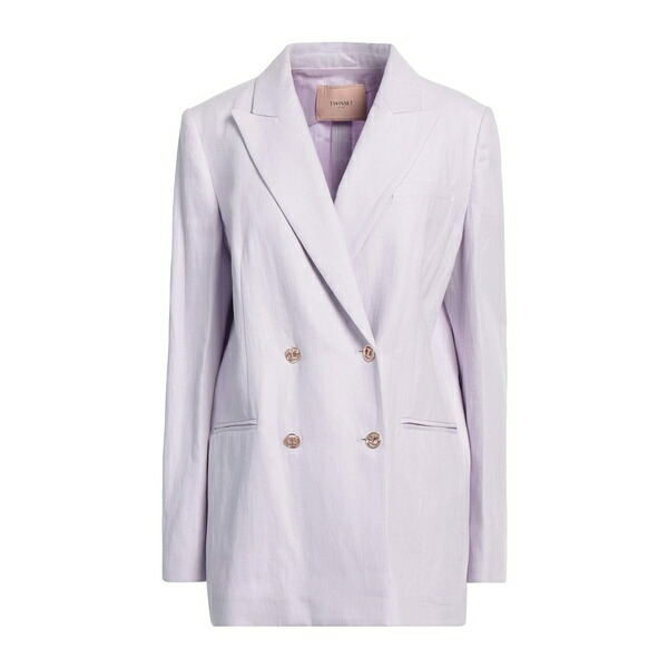 【送料無料】 ツインセット レディース ジャケット＆ブルゾン アウター Blazers Purple
