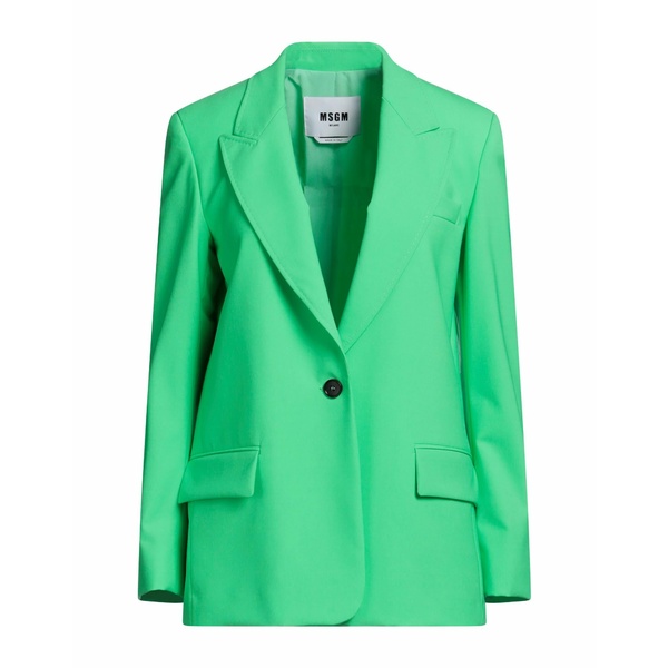 【送料無料】 エムエスジイエム レディース ジャケット＆ブルゾン アウター Blazers Green