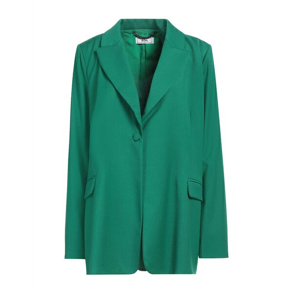 【送料無料】 ジジル レディース ジャケット&ブルゾン アウター Blazers Green|asty