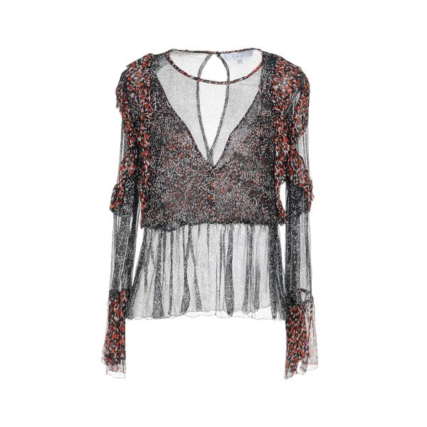 【送料無料】 イロ レディース Tシャツ トップス Tops Black｜asty
