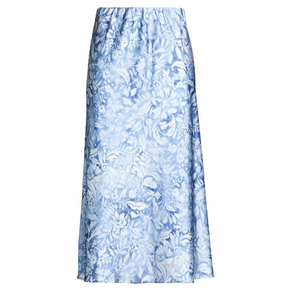 【送料無料】 ル ストレーゲ レディース スカート ボトムス Midi skirts Blue