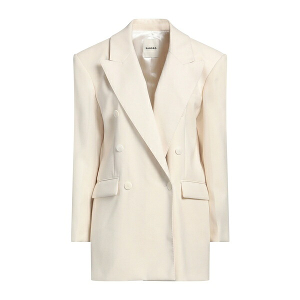 【送料無料】 サンドロ レディース ジャケット＆ブルゾン アウター Blazers White