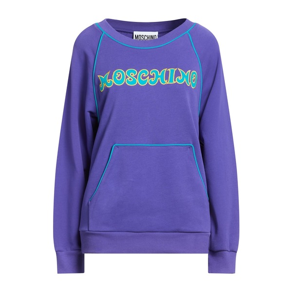 【送料無料】 モスキーノ レディース パーカー・スウェットシャツ アウター Sweatshirts Purple｜asty