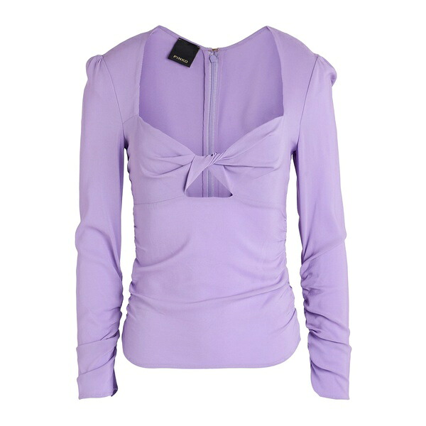 【送料無料】 ピンコ レディース Tシャツ トップス Tops Purple|asty