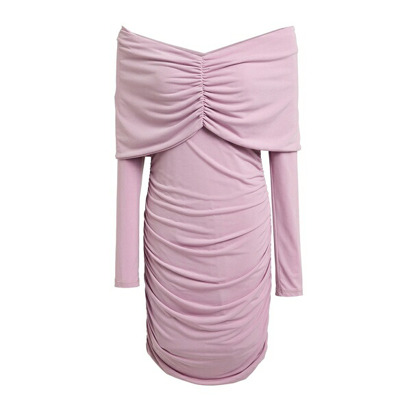 【送料無料】 ハブワン レディース ワンピース トップス Mini dresses Purple