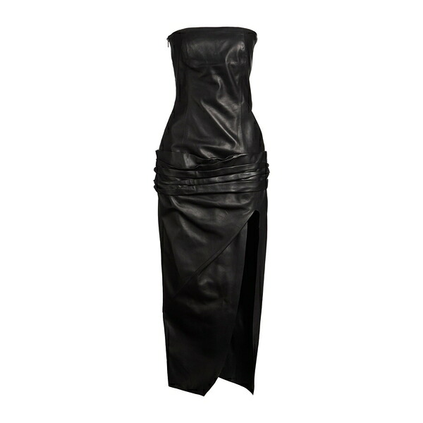 【送料無料】 ジ アティコ レディース ワンピース トップス Maxi dresses Black