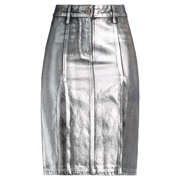 【送料無料】 ジ アティコ レディース スカート ボトムス Denim skirts Silver|asty
