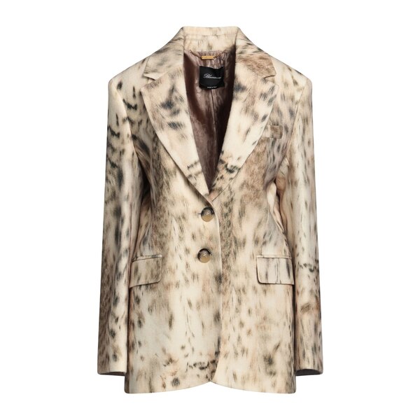 【送料無料】 ブルマリン レディース ジャケット＆ブルゾン アウター Blazers Beige