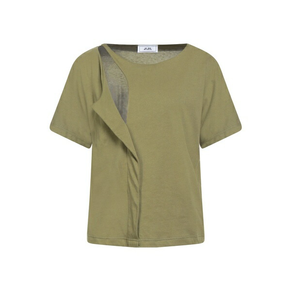 【送料無料】 ジジル レディース Tシャツ トップス T-shirts Green