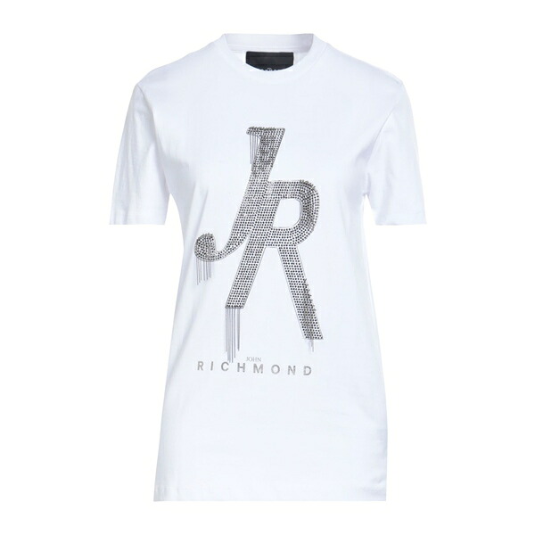 【送料無料】 ジョン リッチモンド レディース Tシャツ トップス T-shirts White