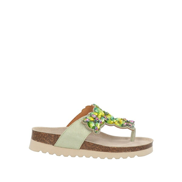 【送料無料】 メルーゾ レディース サンダル シューズ Thong sandals Green