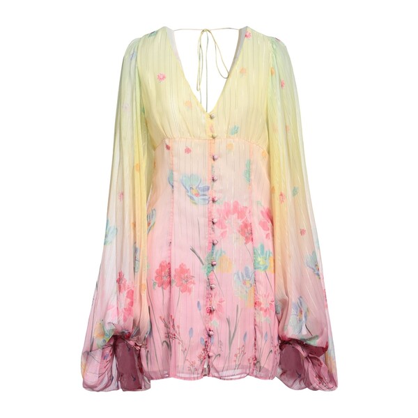 【送料無料】 ブルマリン レディース ワンピース トップス Mini dresses Yellow