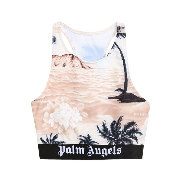 【送料無料】 パーム・エンジェルス レディース Tシャツ トップス Tops Beige